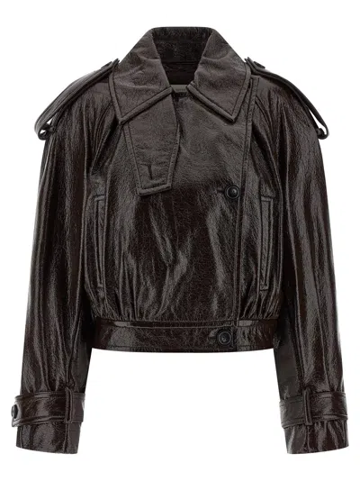 Sportmax Beta1234 Trench Coat In Brown