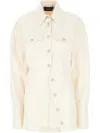 Sportmax Ivory Denim Shirt In Neutrals