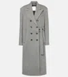 Sportmax Double-breasted Long-sleeved Coat In Black