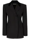 Sportmax Tailored Blazer In Technical Wool In Black