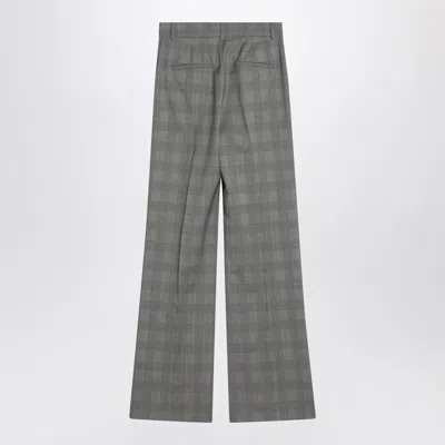 Sportmax Batun Wool Blend Flared Pants In Black