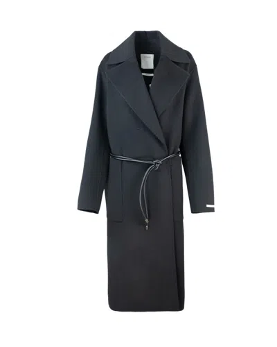 SPORTMAX BLACK ABATE COAT