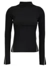 Sportmax Sleeveless Top With Contrast Trim And Cut-out Detailing In Black