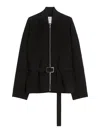 Sportmax Long-sleeved Jacket In Black