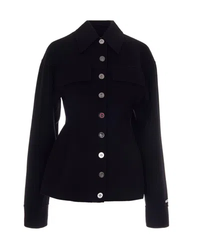 Sportmax Black Arena Shirt Collar Jacket