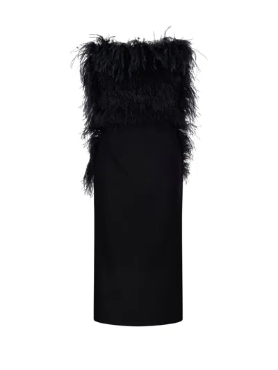 SPORTMAX BLACK BACO1234 DRESS
