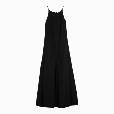 Sportmax Black Cotton Midi Dress