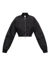 Sportmax Solid Bomber Jacket In Black