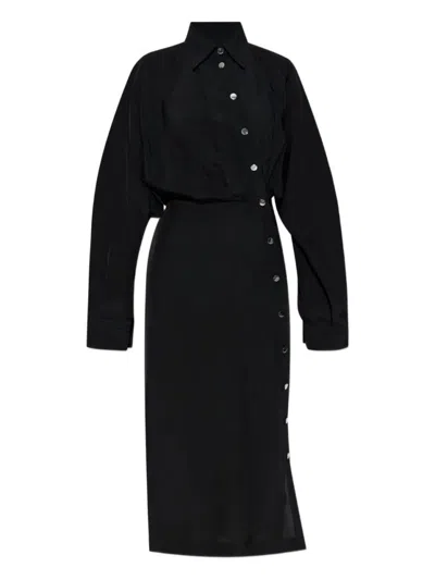 Sportmax Black Fitted Midi Dress