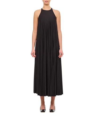 Sportmax Black Flowing Jersey Dress