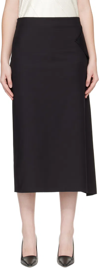 Sportmax Black Giambo Midi Skirt