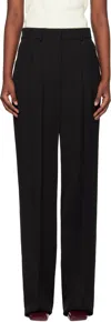 Sportmax Hello Pleated Viscose Wide Pants In Black
