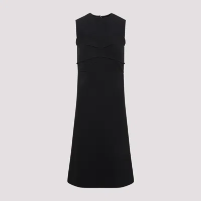 SPORTMAX BLACK MIRTO POLYESTER DRESS