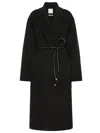 Sportmax Cappotto Zannata Oversize In Double Di Lana In Brown