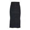 Sportmax Black Scuba Jersey Maxi Skirt In Black