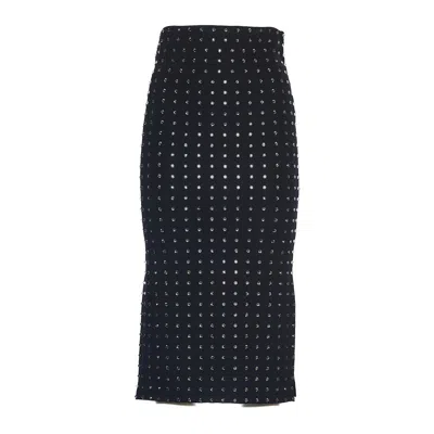 Sportmax Black Scuba Jersey Maxi Skirt