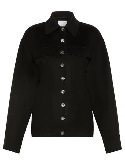 Sportmax Black Shirt Collar Jacket