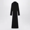 Sportmax Viscose Jersey Shirt Dress With Cuffed Sleeves In Black