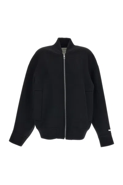 Sportmax Black Solid Mock Collar Blazer