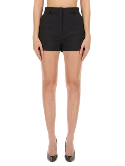 Sportmax Black Solid Shorts In Multi