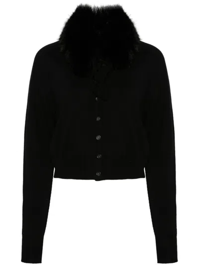 SPORTMAX BLACK SPORT CARDIGAN