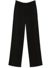 Sportmax Black Straight-leg Trousers In Black