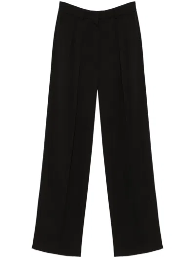 Sportmax Black Straight-leg Trousers