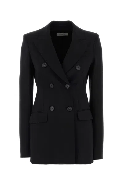 Sportmax Black Stretch Jersey Arco Blazer