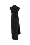 Sportmax Abito Abadani123 In Raso Stretch Nero Donna In Nero