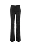 Sportmax Black Stretch Satin Adepto1234 Pant In Black