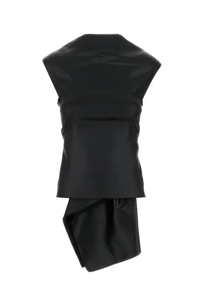 Sportmax Black Stretch Satin Agadir1234 Top