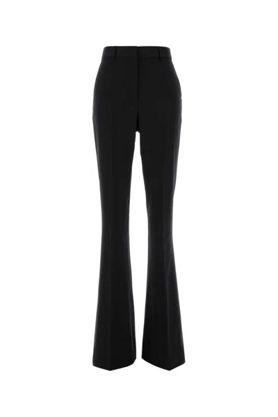 SPORTMAX BLACK STRETCH WOOL FEBE PANT