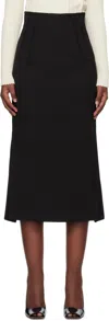 Sportmax Woman Midi Skirt Black Size 8 Acetate In Black