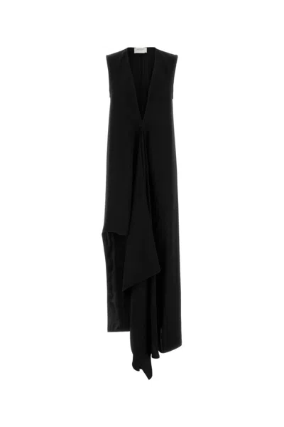 SPORTMAX BLACK TWILL ACLINE1234 DRESS