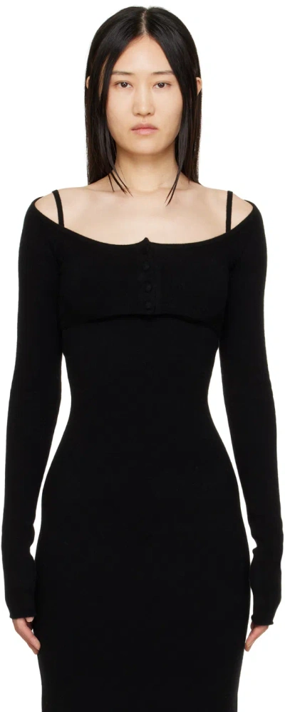 Sportmax Black Ugo Cardigan In 005 Black