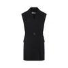 Sportmax Black Virgin Wool Ciurma Gilet