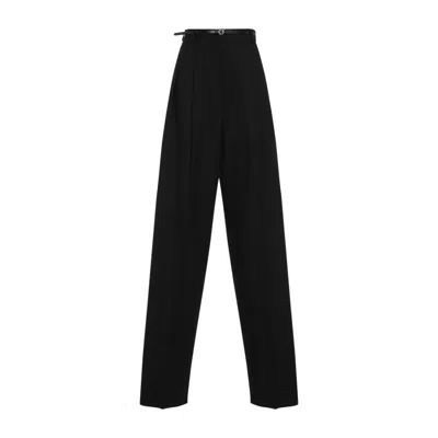 Sportmax Black Virgin Wool Keins 12 Pants