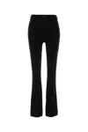 Sportmax Black Viscose Blend Leggings In Black