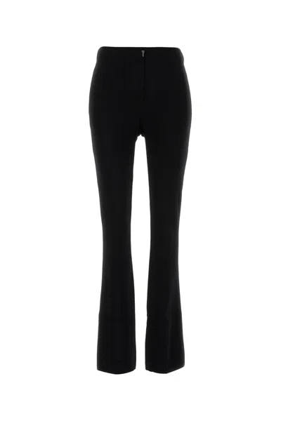SPORTMAX BLACK VISCOSE BLEND LEGGINGS
