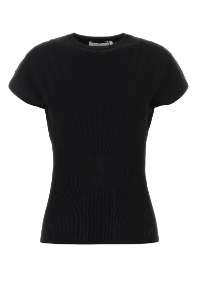Sportmax Viscose Blend Samba Top Crew Neck In Black