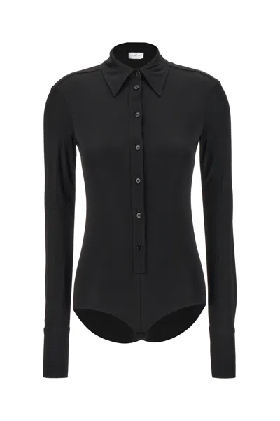 Sportmax Long-sleeve Buttoned Shirt In Black