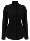Sportmax Cardigan With Collared Design And Long Sleeves In Black