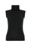 Sportmax Black Wool Ardenza Vest In Nero