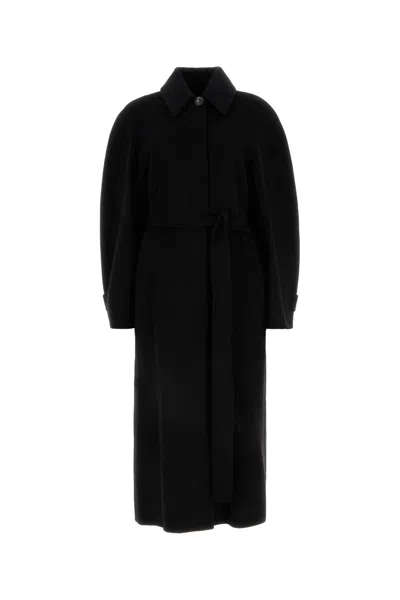 Sportmax Black Wool Blend Azzorre Coat