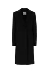 Sportmax Black Wool Coat In Black