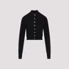 Sportmax Perseo Cropped Wool Cardigan Collar In Black