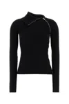Sportmax Pinna Zipped Sweater In Black