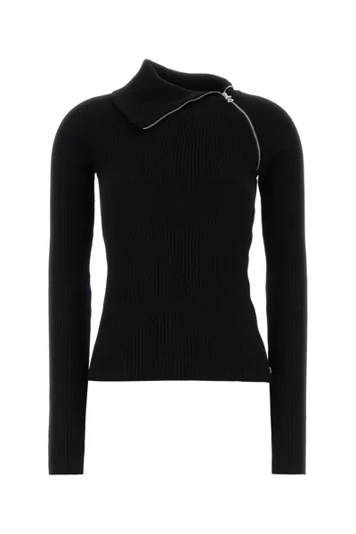Sportmax Black Wool Pinna Sweater