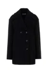 Sportmax Black Wool Tabella Coat In Black