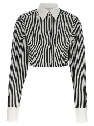 SPORTMAX WOMEN BLACKWHITE ABANO SHIRT, M LUXURY SHIRTS FOR WOMEN DARVEYS